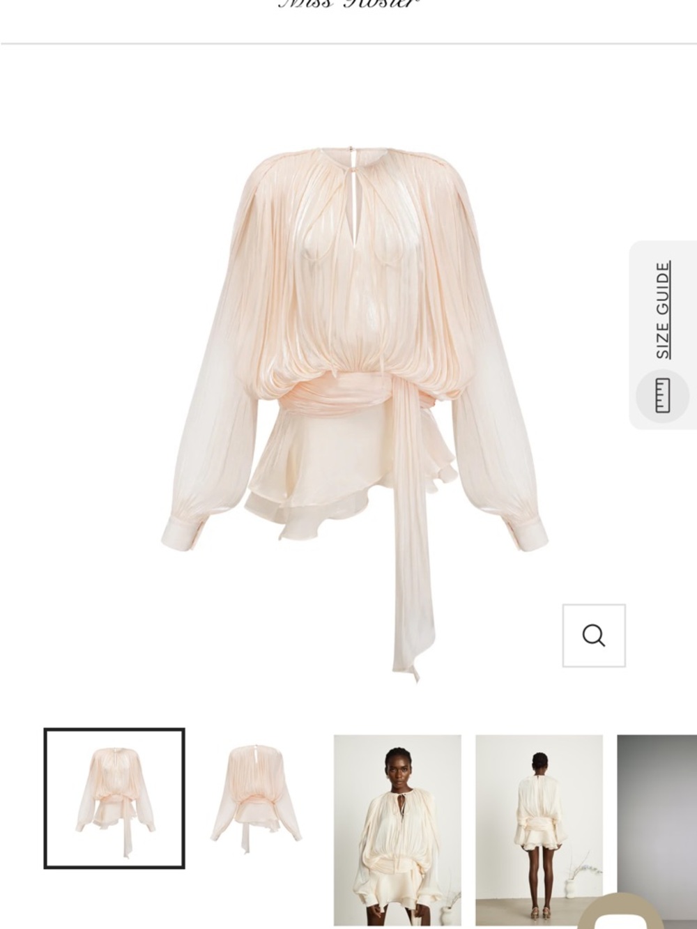 Pleated Tie-Waist Mini Dress in Blush